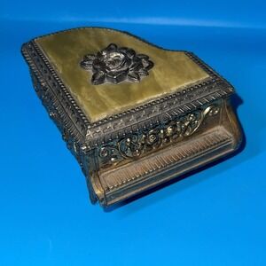 Vintage Sankyo Japan Grand Piano Music Box Jewelry Trinket Case Tested